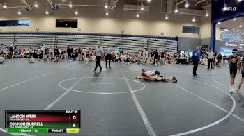96 lbs Round 7 (8 Team) - Connor Burrell, FCA Hurricanes vs Landon Weir, Full Circle