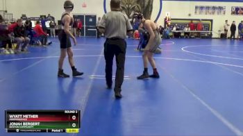 JV-3 lbs Round 2 - Wyatt Mether, Independence vs Jonah Bergert, Benton Community