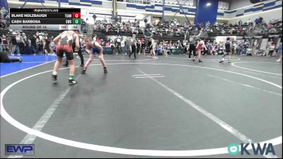 85 lbs Round Of 16 - Blake Holzbaugh, Team Guthrie Wrestling vs Cash Barbosa, Cowboy Wrestling Club