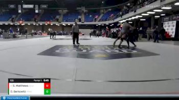 195 lbs Cons. Round 2 - Shamontae Matthews, Belleville West vs Dylan Berkowitz, Elk Grove Village