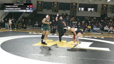 207 lbs Quarterfinal - Kamila Castro, Gannon University vs Myjanniea Baptist, Bethany