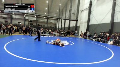 Junior FS - 120 lbs Champ. Round 1 - Omar Gonzalez, Team Elevate Wrestling vs Kayden Cain, Auburn Area Wrestling Club