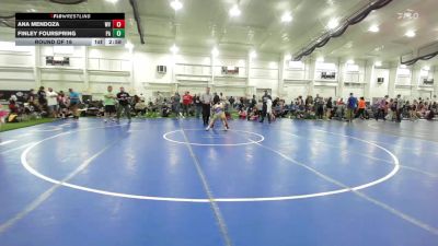 102.8-113 lbs Round Of 16 - Ana Mendoza, WV vs Finley Fourspring, PA