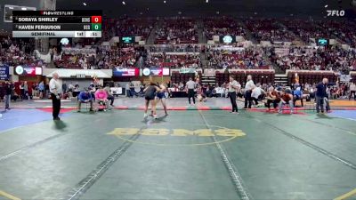 G - 155 lbs Semifinal - Soraya Shirley, Billings Senior High School Girls vs Haven Ferguson, Billings Skyview Girls