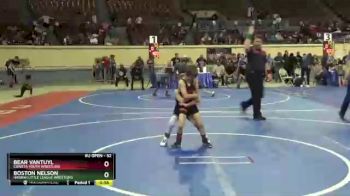 52 lbs 1st Place Match - Bear VanTuyl, Coweta Youth Wrestling vs Boston Nelson, Harrah Little League Wrestling