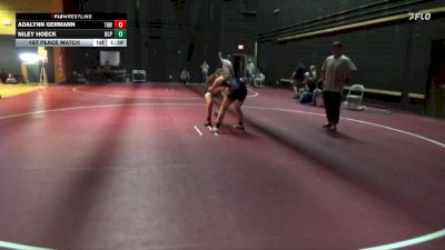 S-6 lbs 1st Place Match - Adalynn Germann, THWC vs Niley Hoeck, Benton Cat Pac