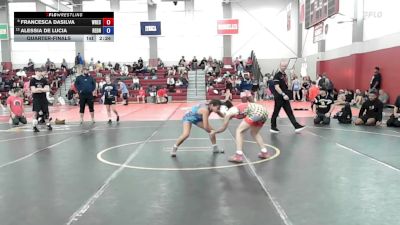 109 lbs Quarterfinal - Francesca Dasilva, Wrestling University vs Alessia De Lucia, Rednose