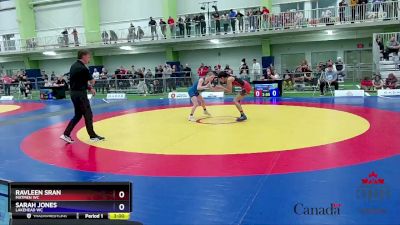 43kg Round 3 - Ravleen Sran, Matmen WC vs Sarah Jones, Lakehead WC