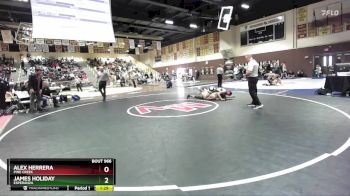 150 lbs Quarterfinal - James Holiday, Esperanza vs Alex Herrera, Pine Creek