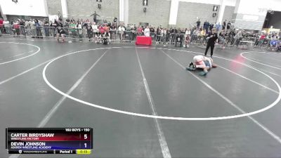 150 lbs Cons. Semi - Carter Birdyshaw, Wrestling Factory vs Devin Johnson, Askren Wrestling Academy