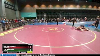 132 lbs Quarterfinal - Taylor Daines, University vs Dylan Clark, Henley