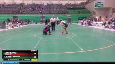 110 lbs Placement Matches (8 Team) - Cadence Wilson, Carrollton vs Arrie Battle, Jordan