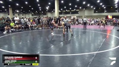 132 lbs Round 2 (6 Team) - Aiden Krass, BRAWL Black vs Benjamin Swindle, Gulf Coast WC