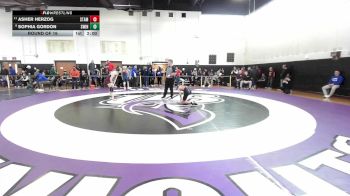 106 lbs Round Of 16 - Asher Herzog, Stamford vs Sophia Gordon, South Windsor