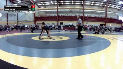 125 lbs Champ. Round 1 - Hala Salam, Andrew High School vs Liberty Johnson, Clermont Northeastern HS
