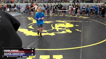 125 lbs Champ. Round 1 - Emanuel Canales Oritz, Juneau Youth Wrestling Club Inc. vs Damien Ambrose, Alaska Battle Cats Wrestling Club