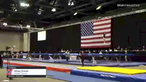 Althea Zinmer - Tumbling, Midwest Training - 2021 USA Gymnastics Championships