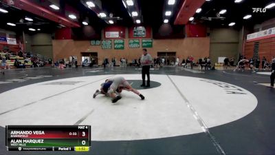 165 lbs Cons. Round 4 - Alan Marquez, West Hills vs Armando Vega, Bakersfield