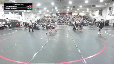 106 lbs Quarterfinal - Mark Ramirez, Palm Desert vs Keen Velasco, Marshall