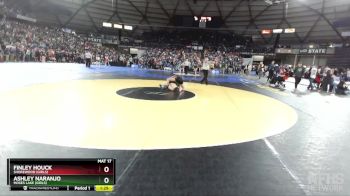 Girls 3A/4A 110 Quarterfinal - Finley Houck, Shorewood (Girls) vs Ashley Naranjo, Moses Lake (Girls)