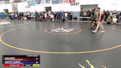 175 lbs Champ. Round 1 - Griffin Culbeck, Glacier Bear Wrestling Club vs Alex Kemp, Interior Grappling Academy