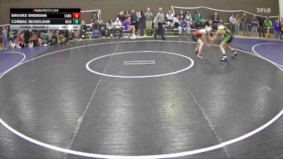 120 lbs Cons. Round 2 - Brooks Sheridan, Camas vs Cormac Nicholson, West Linn