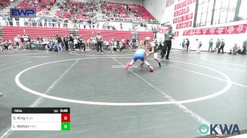 70 lbs Quarterfinal - Dawson King, Blanchard Youth Wrestling Club vs Lucas Walton, Piedmont