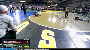 62 lbs Champ. Round 2 - Wyatt Lindeman, Thunder Mountain Wrestling Club vs Isaiah Ansell, Mat Demon Wrestling Club