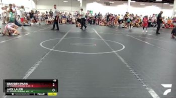 68 lbs Round 2 (4 Team) - Grayden Paris, U2 Upstate Uprising Blue vs Jack Lauer, U2 Upstate Uprising Red