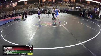 120 lbs Cons. Round 3 - Kalob Williams, Winter Springs vs Talyn Fisk, Osceola (Kissimmee)