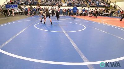 55 lbs Consi Of 4 - Achilles Cawyer, Jay Wrestling Club vs Gabriel Rinehart, Gentry Youth Wrestling