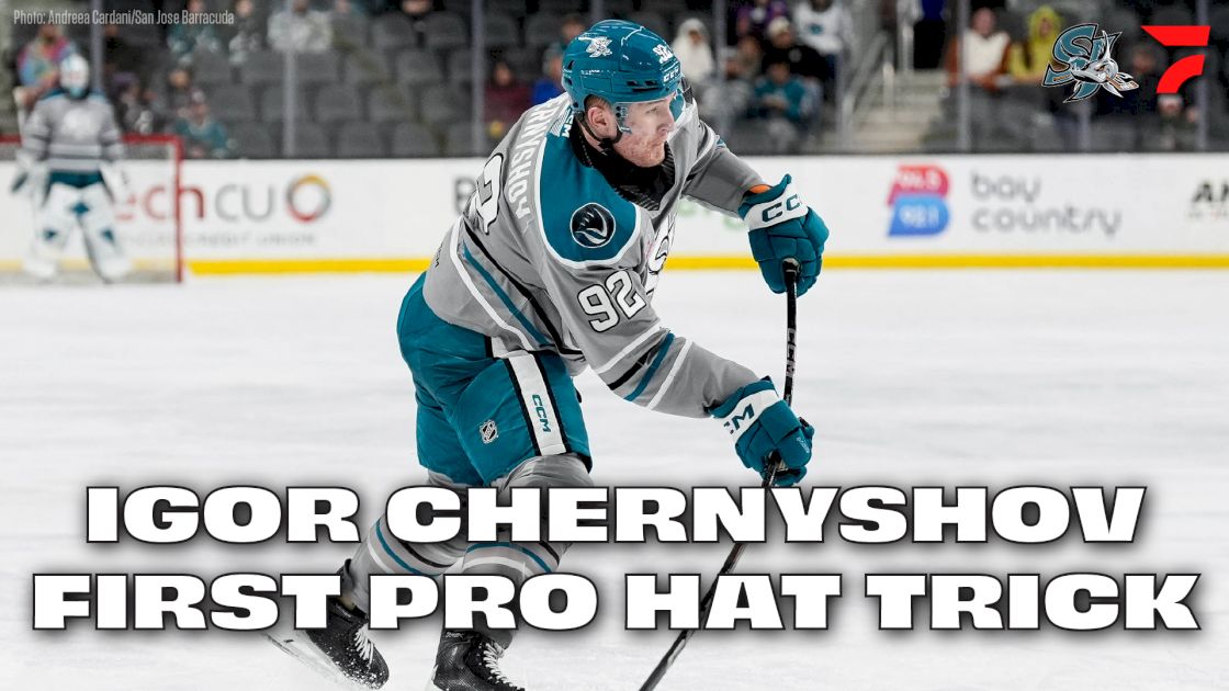 Sharks Prospect Igor Chernyshov Scores First Pro Hat Trick