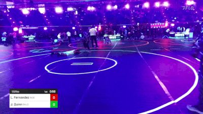 132 lbs Consi Of 16 #1 - Leonides Fernandez, Independent vs Josiah Quinn, Bald Eagle