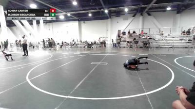 65 lbs 2nd Place - Roman Carter, Mat Demon WC vs Jackson Escarcega, Manu WC
