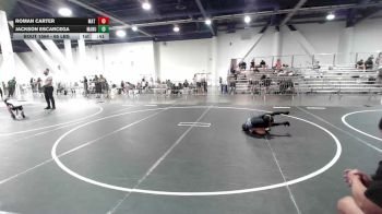 65 lbs 2nd Place - Roman Carter, Mat Demon WC vs Jackson Escarcega, Manu WC