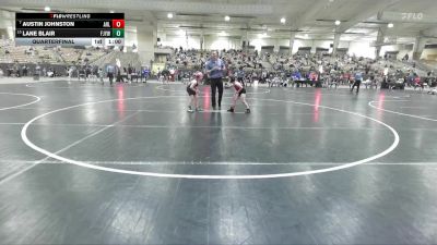 75 lbs Quarterfinal - Austin Johnston, GroundZero vs Lane Blair, Fairview Jackets Youth Wrestling