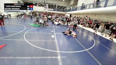 120 lbs Cons. Round 4 - Cash Christensen, Sanderson Wrestling Academy vs Michael Wessman, Sanderson Wrestling Academy