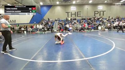 80 lbs Semifinal - Ezra Harris, Sanderson Wrestling Academy vs Houston Harris, Champions Wrestling Club