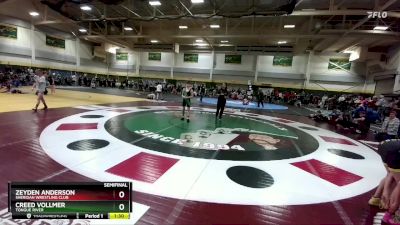 112 lbs Semifinal - Creed Vollmer, Tongue River vs Zeyden Anderson, Sheridan Wrestling Club