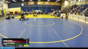 132 Blue 2nd Place Match - Waylon Rozier, Camden vs James Kosza, Wellington Community Hs