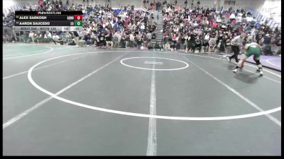 Boys 126 lbs Cons. Round 1 - Alex Sarkosh, Gunn Boys vs Aaron Saucedo, Live Oak Boys