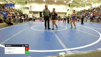 102 lbs Rr Rnd 2 - Zaylei Chavez, HURRICANE WRESTLING ACADEMY vs Mia Waite, Tulsa Blue T Panthers