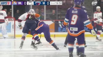 Puck Drops, Gloves Drop Two Seconds Into Game Between South Carolina, Orlando