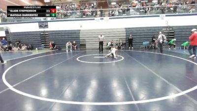 45 lbs Champ. Round 1 - Slade Stephenson, Small Town Grims vs Mathias Barrientez, Cougar Wrestling Club