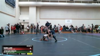 54-63 lbs Round 3 - Stephen Brock, Roy Wrestling Club vs Koen Lake, Davis Wrestling Club