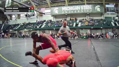 133 lbs Semifinal - Markel Baker, Northern Illinois vs Massey Odiotti, Northwestern