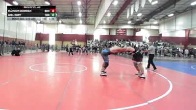 215 lbs Quarterfinal - Jackson Bowden, Mayo Quanchi vs Will Buff, Taunton