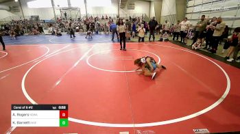 58 lbs Consi Of 8 #2 - AJ Rogers, North Desoto Wrestling Academy vs Kyson Barnett, Independent