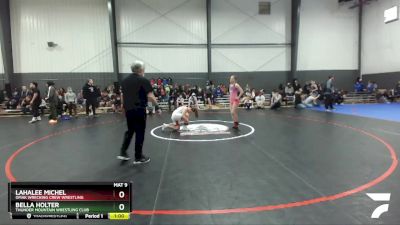 120 lbs Semifinal - Lahalee Michel, Omak Wrecking Crew Wrestling vs Bella Holter, Thunder Mountain Wrestling Club