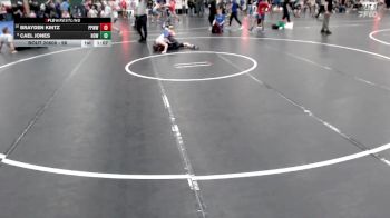 98 lbs Champ. Round 2 - Cael Jones, Howells-Dodge vs Brayden Kintz, Pikes Peak Warriors Wrestling